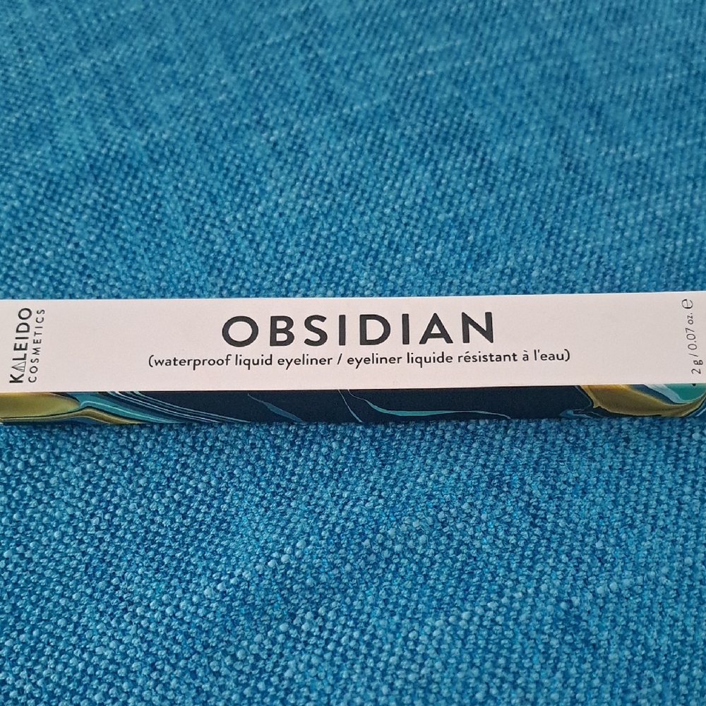 Kleido Cosmetics OBSIDIAN Black Waterproof Liquid Eyeliner. New
